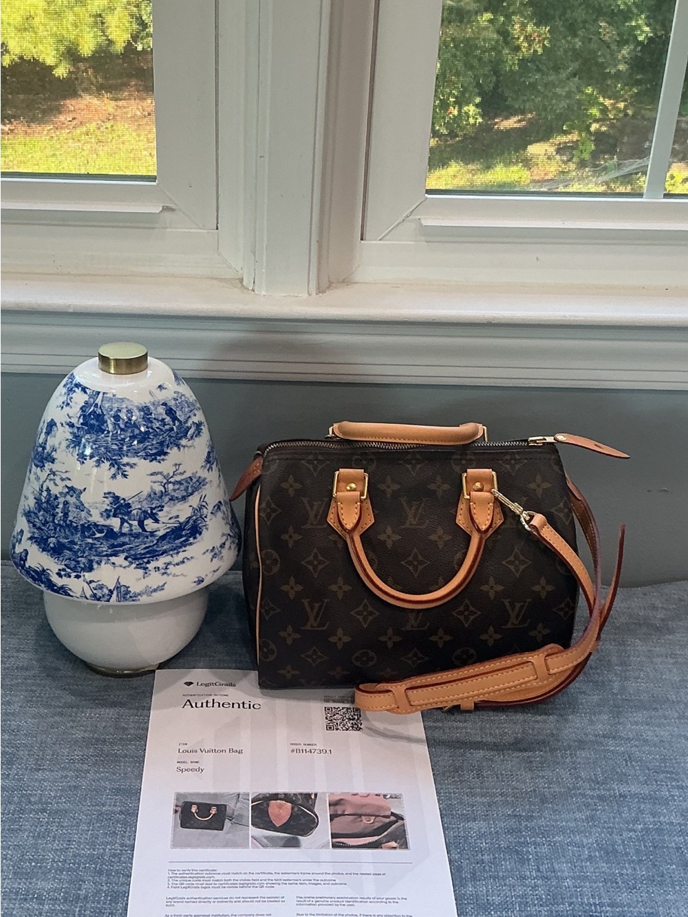 Louis Vuitton Vintage Speedy 25 Monogram | New Vachetta | COA